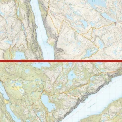 Calazo förlag Lysefjorden, Preikestolen & Kjerag 1:50 000 Hiking map
