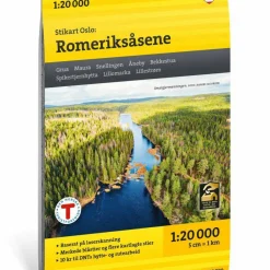 Calazo förlag Oslo: Romeriksåsene 1:20 000 Trail map