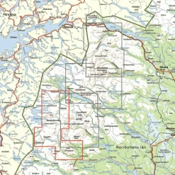 Calazo förlag Padjelantaleden 1:50.000 NoColour