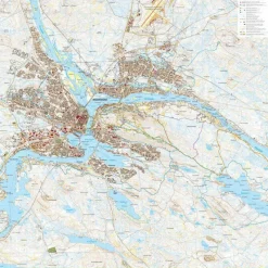 Calazo förlag Rovaniemi: Napapiiri & Ounasvaara 1:25 000 Topographic map