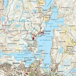 Calazo förlag Salpausselkä: Lahti & Hollola 1:25 000 Topographic map