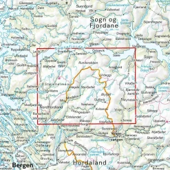 Calazo förlag Stølsheimen 1:50 000 Hiking map