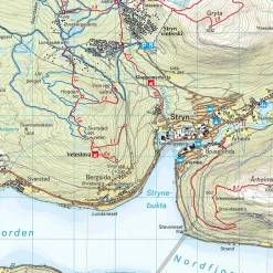 Calazo förlag Stryn 1:50 000 Hiking map