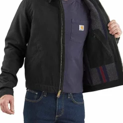 Carhartt Men's Duck Detroit Jacket Black