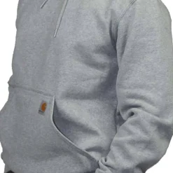 Carhartt Men's Hooded Sweatshirt Heather Grey