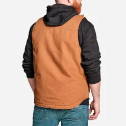 Carhartt Men's Washed Duck Lined Mock Neck Vest Carhartt® Brown