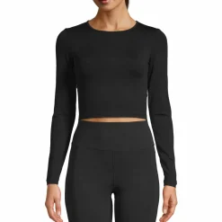 Casall Women's Crop Long Sleeve Black
