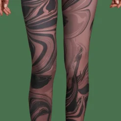 Casall Women's Marbles High Waist Tights Marbles Brown