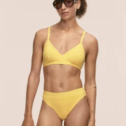 Casall Women's Overlap Bikini Top Sunflower