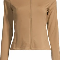 Casall Women's Soft Touch Zip Jacket Light Khaki