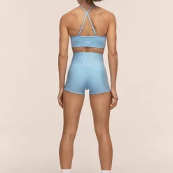 Casall Women's Ultra High Waist Hot Pant Blue Lagoon