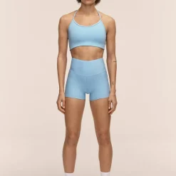 Casall Women's Ultra High Waist Hot Pant Blue Lagoon