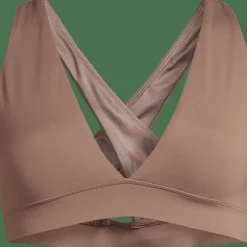 Casall Women's V-Neck Crossback Bikini Top Warm Khaki