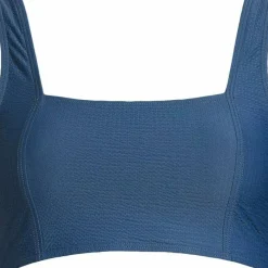Casall Women's Waffle Square Neck Bikini Top Deep Ocean