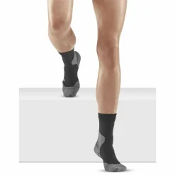 CEP Women's Hiking Light Merino Mid Cut Compression Socks Black