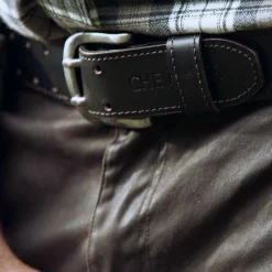Chevalier Barrow Leather Belt Leather Brown