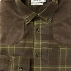 Chevalier Men's Chill Coolmax Shirt Pinegrove Green Checked