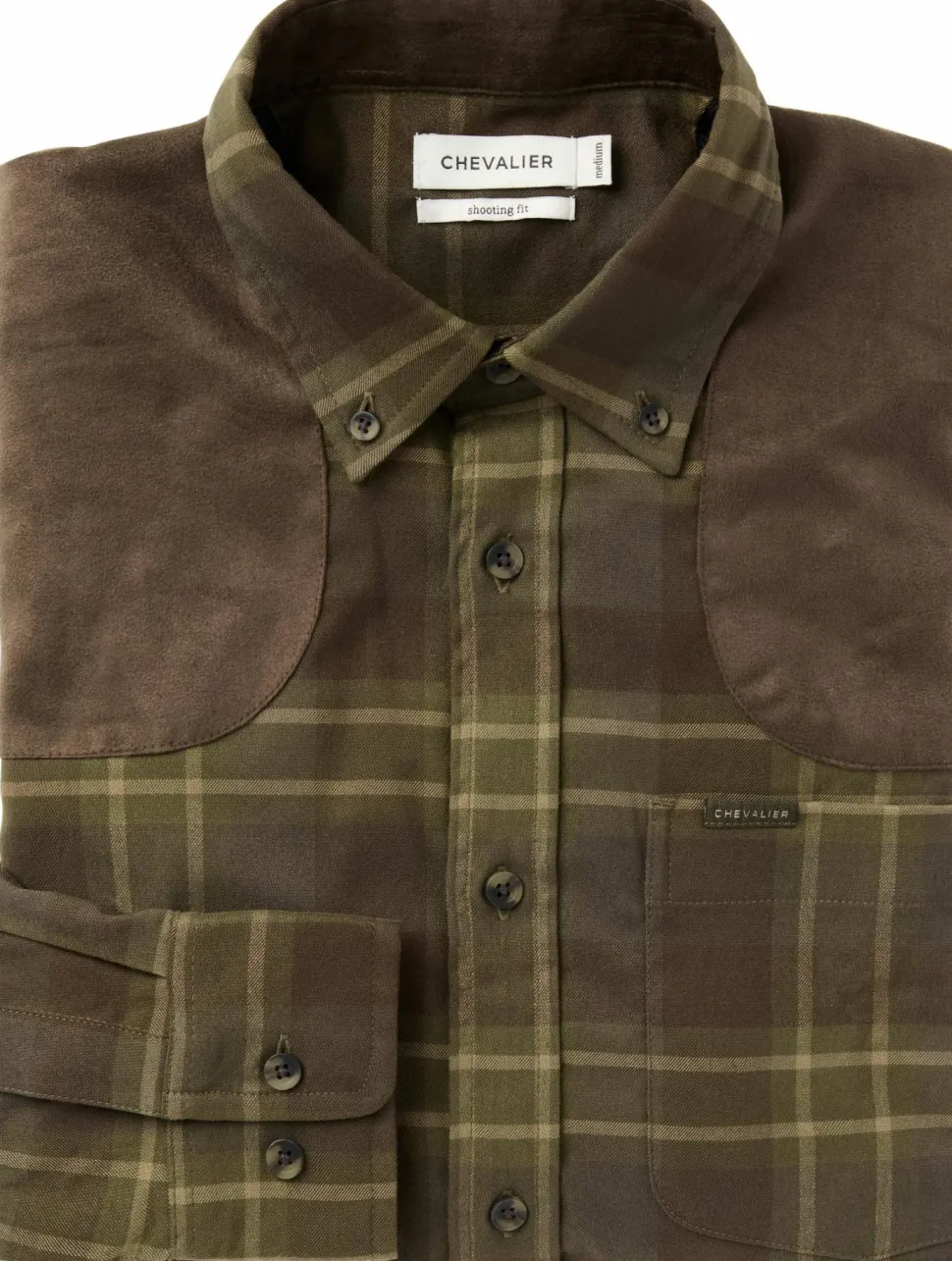 Chevalier Men's Chill Coolmax Shirt Pinegrove Green Checked