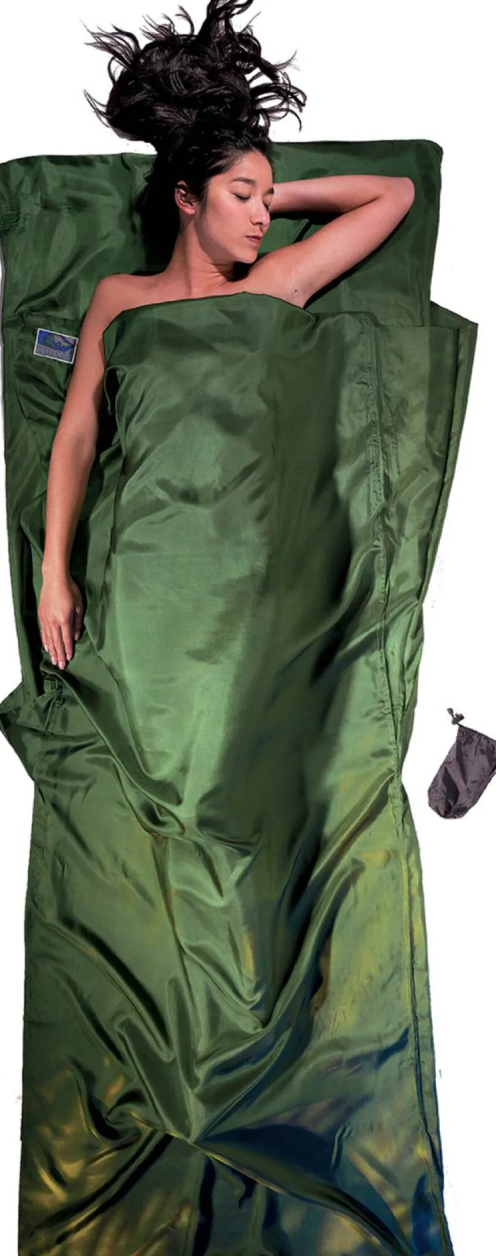 Cocoon TravelSheet Silk Dark Olive Green