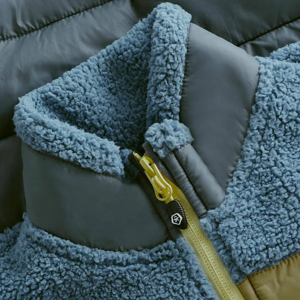 Color Kids Kids' Fleece Jacket With Quilt Coronet Blue