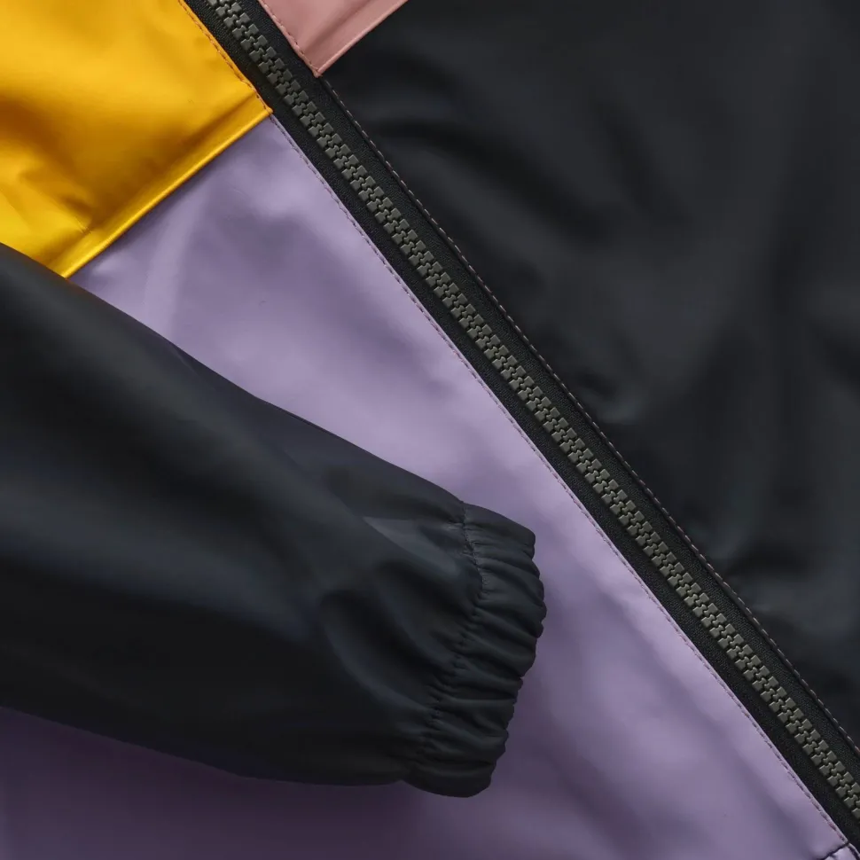 Color Kids Kids' Rain PU Jacket Colorblock Foxglove