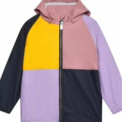 Color Kids Kids' Rain PU Jacket Colorblock Foxglove