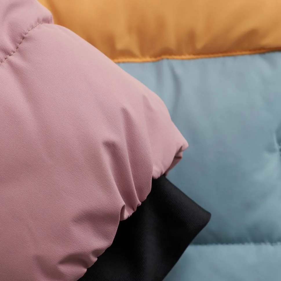 Color Kids Kids' Ski Jacket Quilt & Colorblock Woodrose