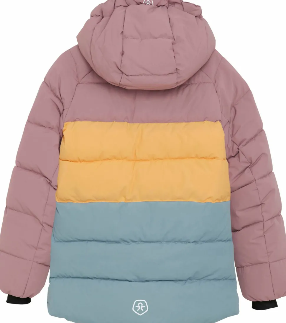 Color Kids Kids' Ski Jacket Quilt & Colorblock Woodrose