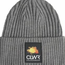 ColourWear Badge Beanie Grey Mel