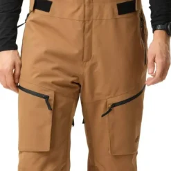 ColourWear Men's Slash Bib Pants Workwear Brown