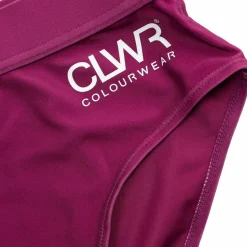 ColourWear Women's High Waist Bikini Bottom Purple