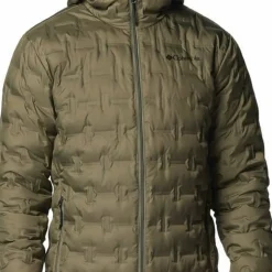 Columbia Men's Delta Ridge II Down Hooded Jacket Stone Green