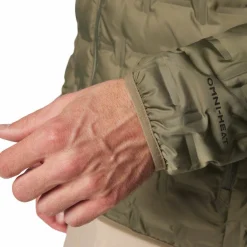 Columbia Men's Delta Ridge II Down Hooded Jacket Stone Green
