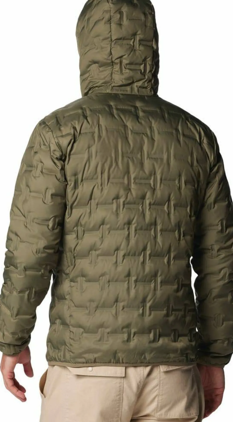 Columbia Men's Delta Ridge II Down Hooded Jacket Stone Green