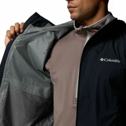 Columbia Men's Trailborne 2.5L Packable Waterproof Jacket Black