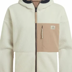 Craghoppers Women's Longlands Reversible Hooded Jacket Ecru / Warm Beige