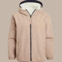 Craghoppers Women's Longlands Reversible Hooded Jacket Ecru / Warm Beige