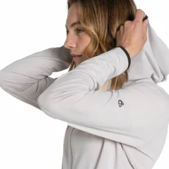Craghoppers Women's Nosilife Afia Hooded Jacket Light Grey Marl
