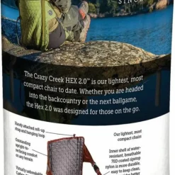 Crazy Creek Hex 2.0 Original Chair Copper / Slate Grey