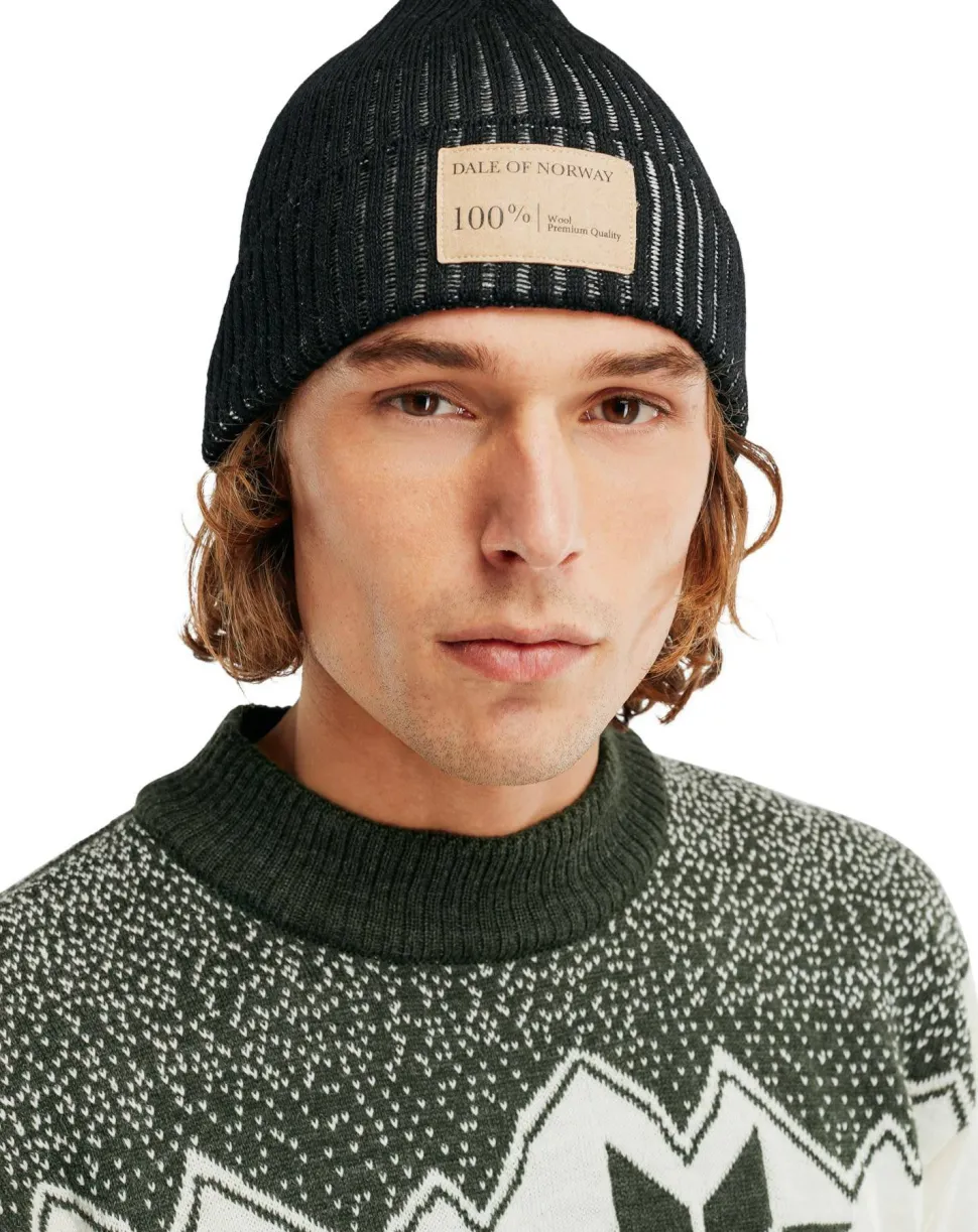 Dale of Norway Alvøy Hat Norweigan Wool Black Offwhite