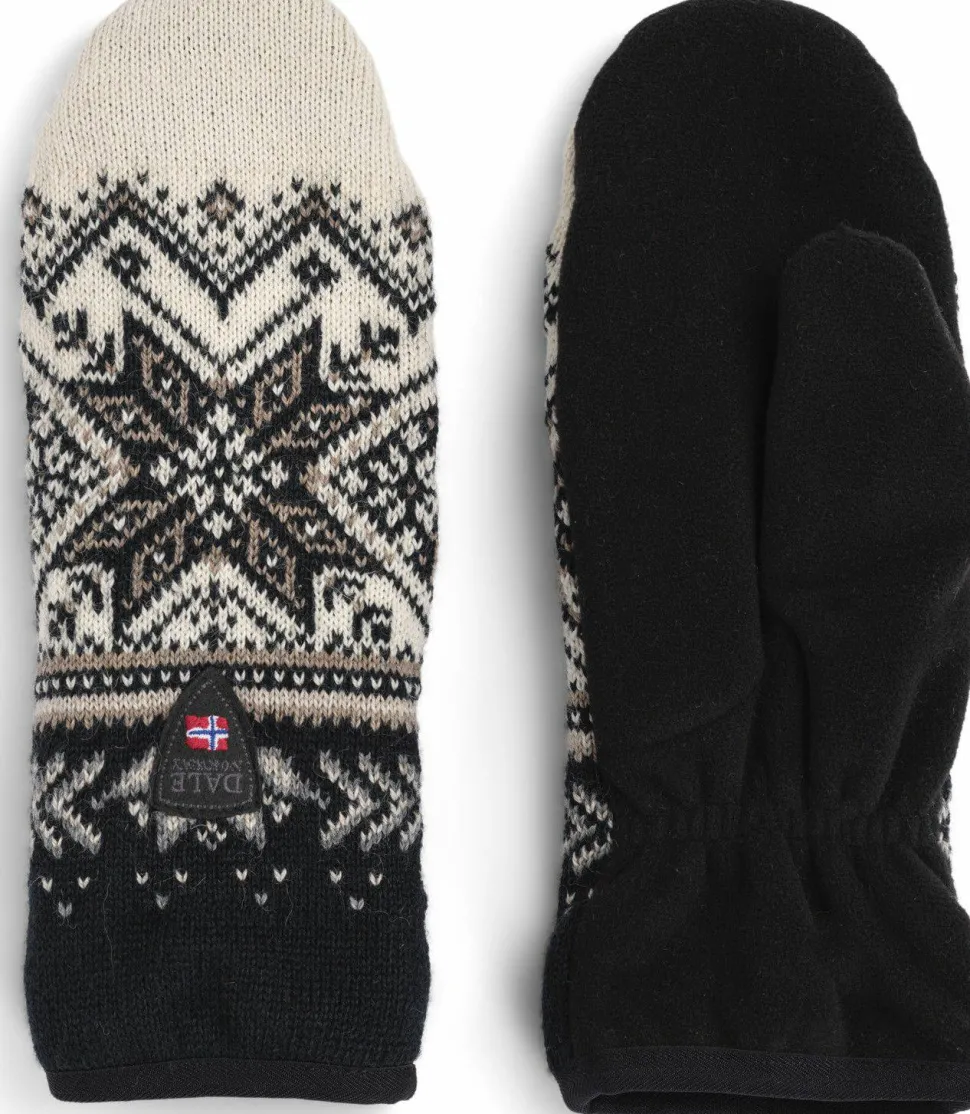 Dale of Norway Vail Polar Mittens Black/Offwhite/Sand Mel