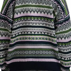 Dale of Norway Women's Utsira Sweater Marine/Pine Green/Light Charcoal