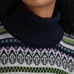 Dale of Norway Women's Utsira Sweater Marine/Pine Green/Light Charcoal