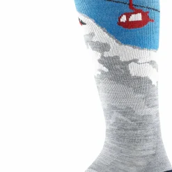 Darn Tough Men's Heady Yeti OTC Midweight With Cushion Gray