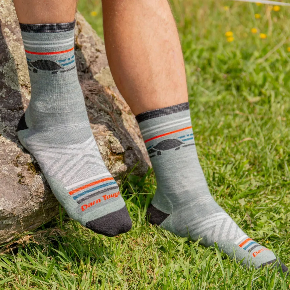 Darn Tough Men's Pacer Micro Crew Ultra-Lightweight With Cushion Seafoam