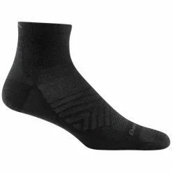 Darn Tough Men's Run Quarter Ultra-Lightweight Running Sock Black