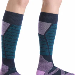 Darn Tough Women's Function X Over-the-Calf Midweight Ski & Snowboard Sock Eclipse