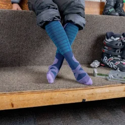 Darn Tough Women's Function X Over-the-Calf Midweight Ski & Snowboard Sock Eclipse