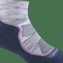 Darn Tough Women's Light Hiker 1/4 Lightweight Hiking Sock Cosmic Purple