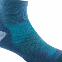 Darn Tough Women's Run 1/4 Ultra-Lightweight Cushion Running Sock Gray